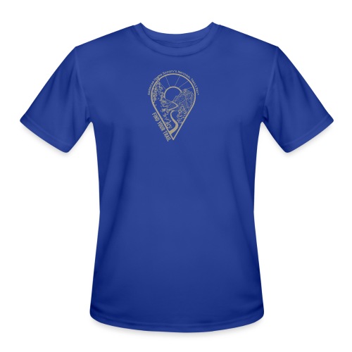 Find Your Trail Location Pin: National Trails Day - Men's Moisture Wicking Performance T-Shirt