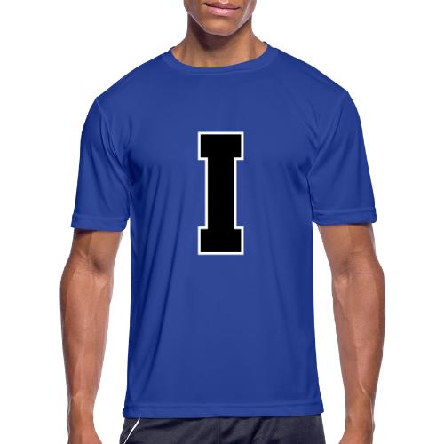 Varsity Letter I Collegiate Monogram - Men's Moisture Wicking Performance T-Shirt