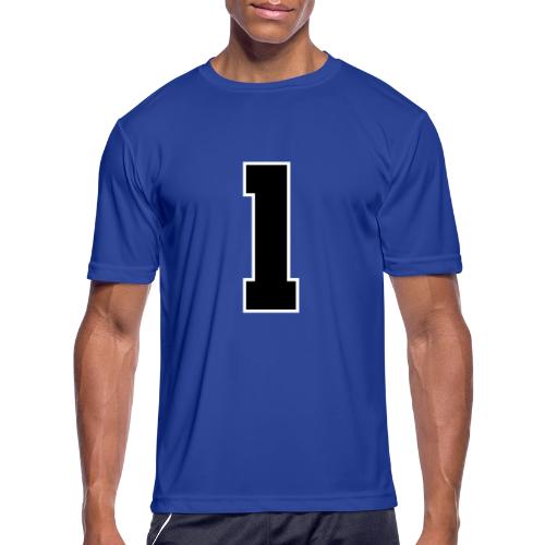 Varsity Number 1 Athletic Style - Men's Moisture Wicking Performance T-Shirt