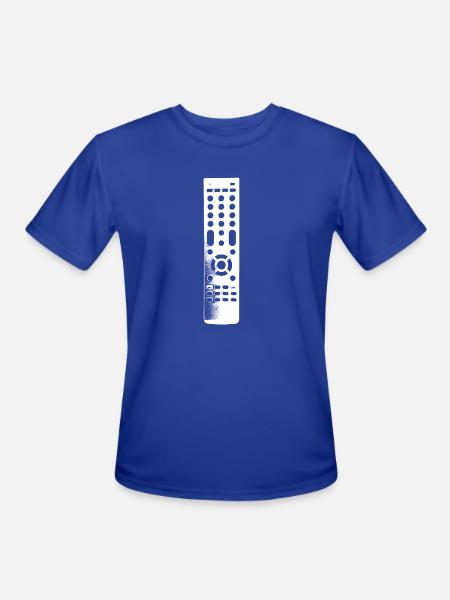 Remote Control Clear - Men's Moisture Wicking Performance T-Shirt - royal blue