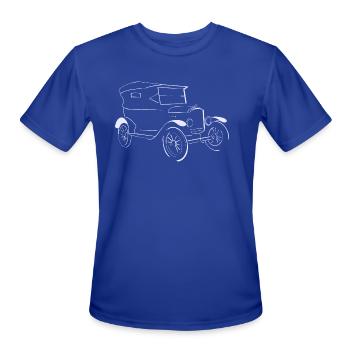 Classic Car Ford Model - Men's Moisture Wicking Performance T-Shirt - royal blue - Front - Jackson (183cm)