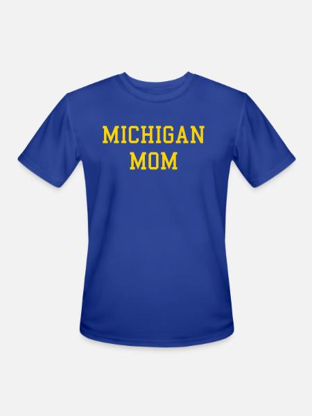 Michigan Mom - Men's Moisture Wicking Performance T-Shirt - royal blue