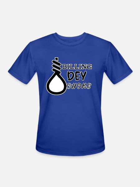 Billing is choking funny - Men's Moisture Wicking Performance T-Shirt - royal blue