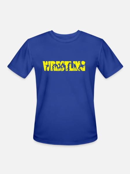 wrestling - Men's Moisture Wicking Performance T-Shirt - royal blue