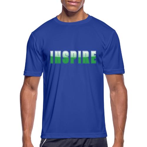Inspire Word Art Design - Men's Moisture Wicking Performance T-Shirt
