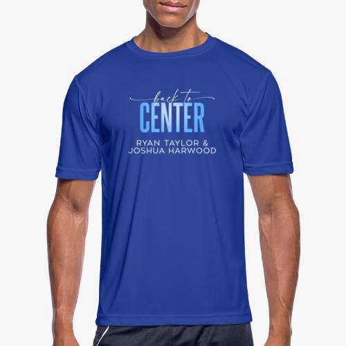 Back to Center Title White - Men's Moisture Wicking Performance T-Shirt
