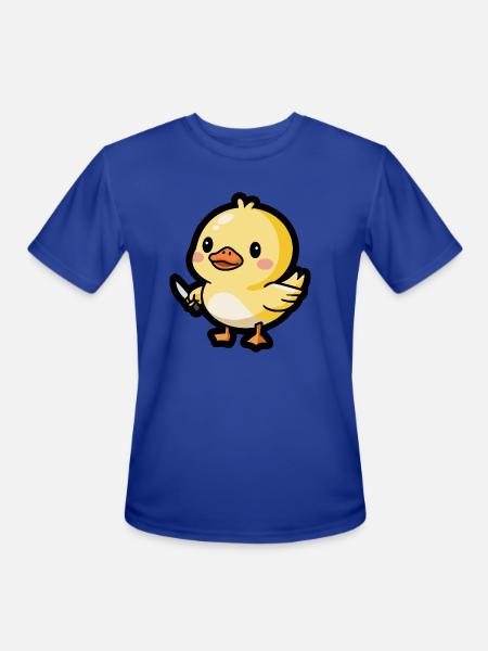 Ducky Defender - Men's Moisture Wicking Performance T-Shirt - royal blue