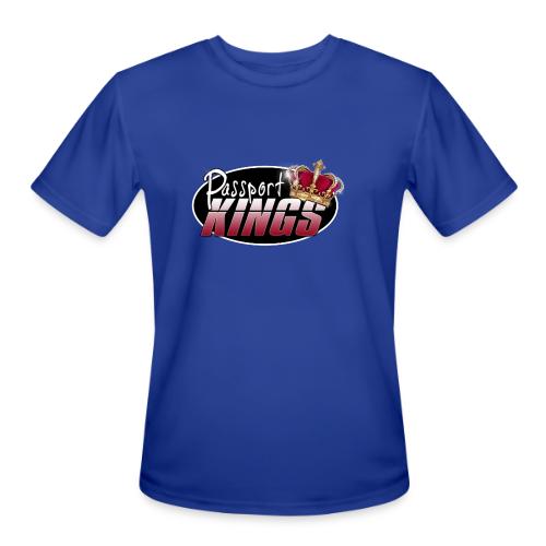 Passport Kings logo for dark shirts - Men's Moisture Wicking Performance T-Shirt