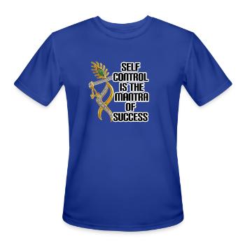 MOTIVATIONAL T SHIRT - Men's Moisture Wicking Performance T-Shirt - royal blue - Front - Jackson (183cm)
