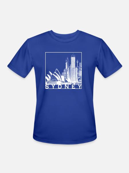 Sydney - Men's Moisture Wicking Performance T-Shirt - royal blue