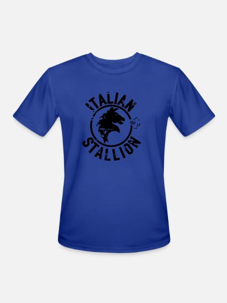 Italian Stallion - Men's Moisture Wicking Performance T-Shirt - royal blue