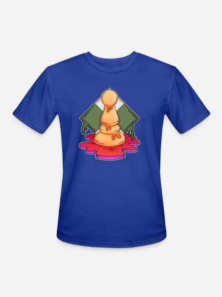 Chess Piece Pawn - Men's Moisture Wicking Performance T-Shirt - royal blue