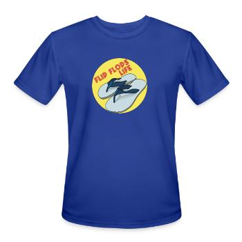 Flip Flops Life - Men's Moisture Wicking Performance T-Shirt - royal blue - Front - Jackson (183cm)