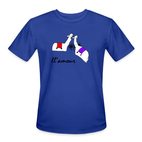 Llamour (color version). - Men's Moisture Wicking Performance T-Shirt