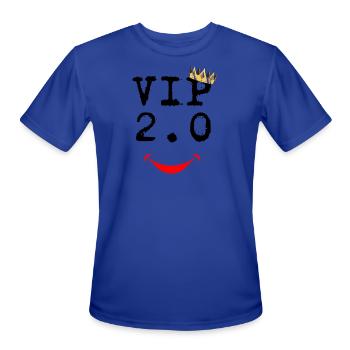 VIP 2.0 - Men's Moisture Wicking Performance T-Shirt - royal blue - Front - Jackson (183cm)