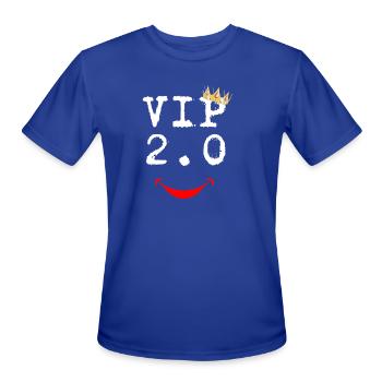 VIP 2.0 - Men's Moisture Wicking Performance T-Shirt - royal blue - Front - Jackson (183cm)