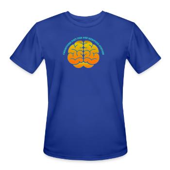 CARNIVORE DIET FOR THE NERVOUS SYSTEM - Men's Moisture Wicking Performance T-Shirt - royal blue - Front - Jackson (183cm)