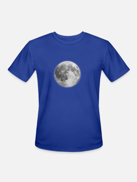 Lune - T-Shirt Performance pour hommes - bleu roi
