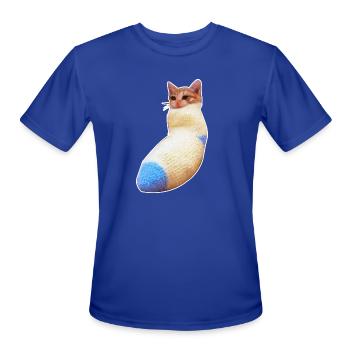 sadcat sock meme funny - Men's Moisture Wicking Performance T-Shirt - royal blue - Front - Jackson (183cm)