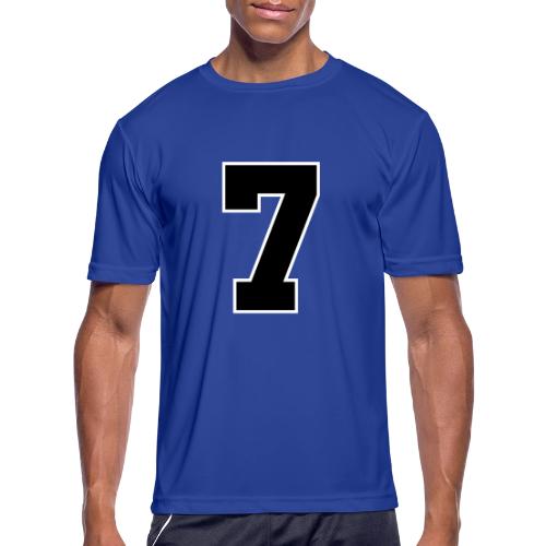 Varsity Number 7 Athletic Look - Men's Moisture Wicking Performance T-Shirt