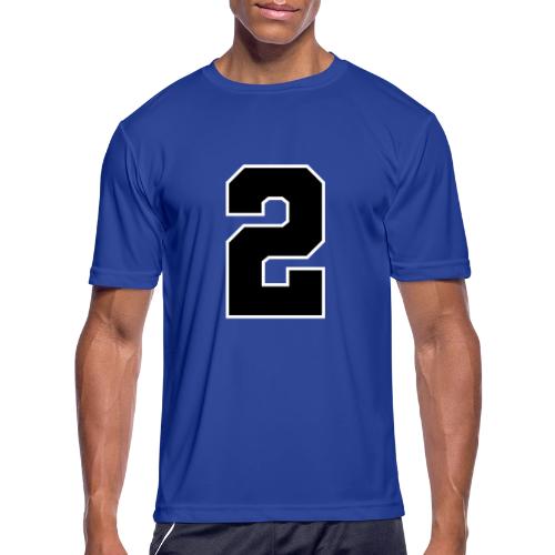 Varsity Number 2 Sports Design - Men's Moisture Wicking Performance T-Shirt