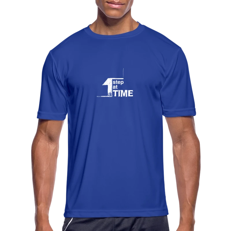 One Step At Time (w) - Men's Moisture Wicking Performance T-Shirt