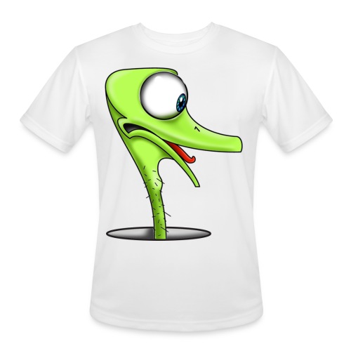 Funny Green Ostrich - Men's Moisture Wicking Performance T-Shirt