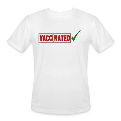 Pro Vaccination Vaccine Vaccinated Vintage Retro - Men's Moisture Wicking Performance T-Shirt