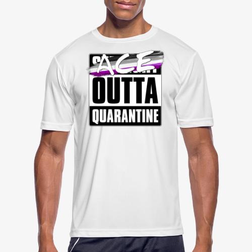 Ace Outta Quarantine - Asexual Pride - Men's Moisture Wicking Performance T-Shirt