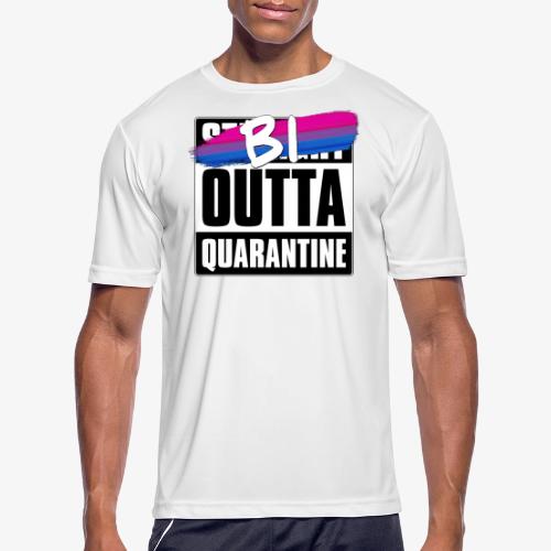 Bi Outta Quarantine - Bisexual Pride - Men's Moisture Wicking Performance T-Shirt