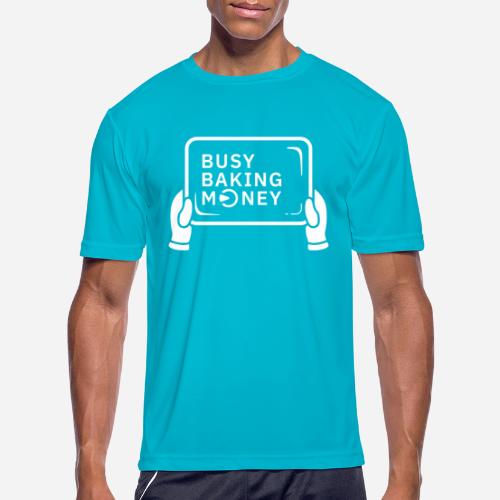 CakeDeFi Busy Baking Money - Men's Moisture Wicking Performance T-Shirt