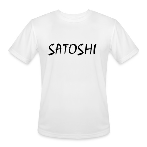 Satoshi only name stroke btc founder nakamoto - Men's Moisture Wicking Performance T-Shirt
