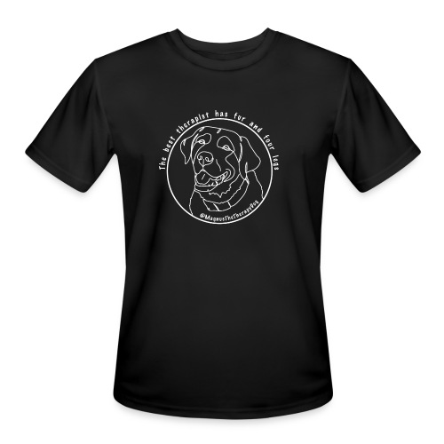 outline logo01 white02 - Men's Moisture Wicking Performance T-Shirt