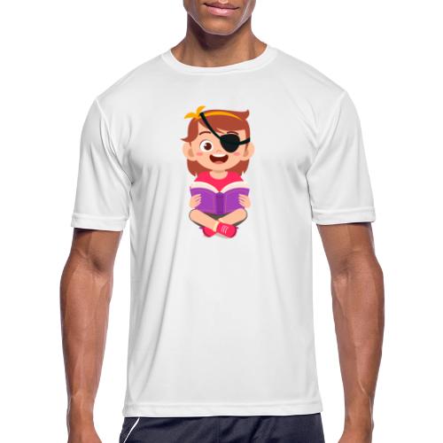 Little girl with eye patch - Men's Moisture Wicking Performance T-Shirt