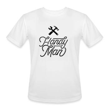 Handyman Tinkerer Handy Man Fix It DIY Hobby - Men's Moisture Wicking Performance T-Shirt - white - Front - Jackson (183cm)