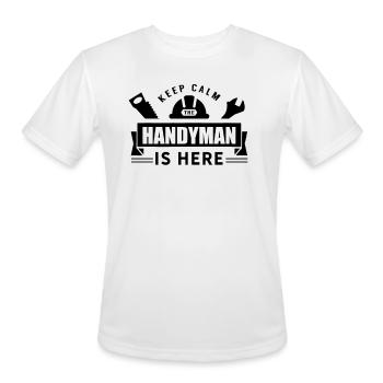 Handyman Tinkerer Fix It DIY Hobby Handy Man - Men's Moisture Wicking Performance T-Shirt - white - Front - Jackson (183cm)