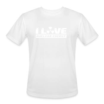 I love nuclear energy Radioactive Nuclear Power - Men's Moisture Wicking Performance T-Shirt - white - Front - Jackson (183cm)