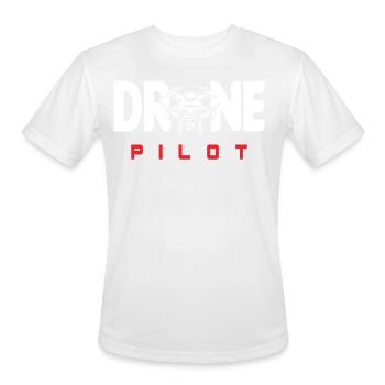 Drones - Men's Moisture Wicking Performance T-Shirt - white - Front - Jackson (183cm)