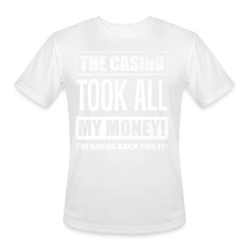 Gamble - Men's Moisture Wicking Performance T-Shirt - white - Front - Jackson (183cm)