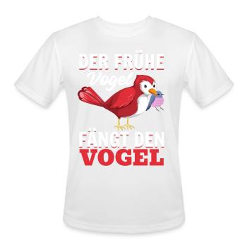 The Early Bird Catches The Bird Funny Bird Lover - Men's Moisture Wicking Performance T-Shirt - white - Front - Jackson (183cm)