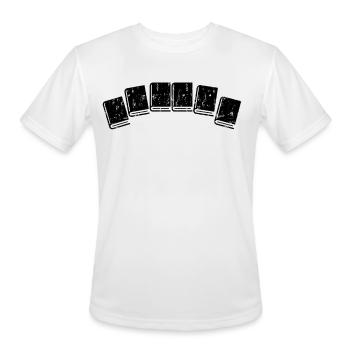 book reading books - Men's Moisture Wicking Performance T-Shirt - white - Front - Jackson (183cm)