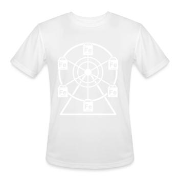 Ferrous Wheel - Chemistry Ferris Fe+2 - Men's Moisture Wicking Performance T-Shirt - white - Front - Jackson (183cm)