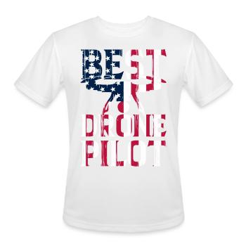 Best Drone Pilot - Quadcopter Drone Pilot Drone Ra - Men's Moisture Wicking Performance T-Shirt - white - Front - Jackson (183cm)