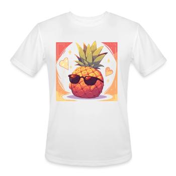 Pineapple Of Pineapple Fruit Fruit - Men's Moisture Wicking Performance T-Shirt - white - Front - Jackson (183cm)