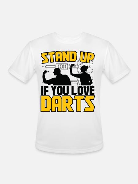 Darts Dart Player - Men's Moisture Wicking Performance T-Shirt - white
