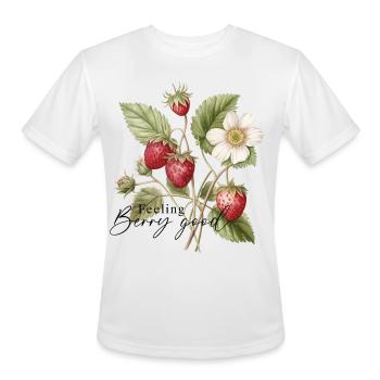 Feeling Berry Good - Men's Moisture Wicking Performance T-Shirt - white - Front - Jackson (183cm)