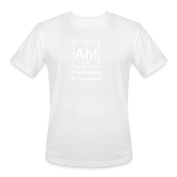 Ah The Element Of Surprise - Men's Moisture Wicking Performance T-Shirt - white - Front - Jackson (183cm)