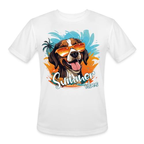 Funny Dog: Summer Vibes - Men's Moisture Wicking Performance T-Shirt