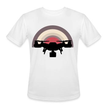 Drone - Men's Moisture Wicking Performance T-Shirt - white - Front - Jackson (183cm)