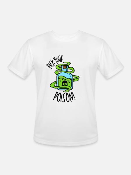 Pick Your Poison! - Men's Moisture Wicking Performance T-Shirt - white
